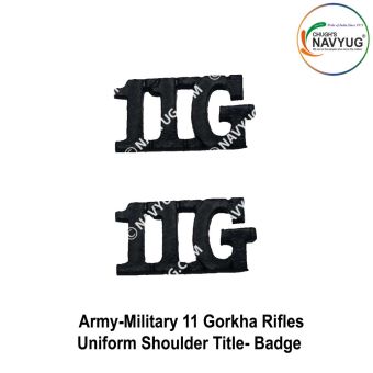 11 Gorkha Rifles Shoulder Title Badge : ArmyNavyAir.com