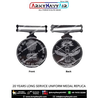 20 Years Long Service Uniform Medal Replica ( Full Size ) - ArmyNavyAir.com