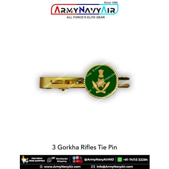 Indian Army 3 Gorkha Rifles Tie Pin : ArmyNavyAir.com