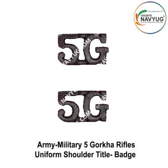 5 Gorkha Rifles Shoulder Title Badge : ArmyNavyAir.com