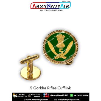Indian Army 5 Gorkha Rifles Cufflinks : ArmyNavyAir.com
