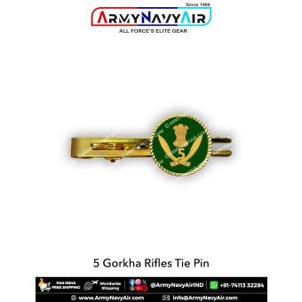 Indian Army 5 Gorkha Rifles Tie Pin : ArmyNavyAir.com