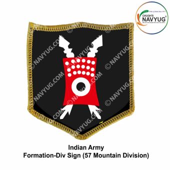 57 Mountain Division Formation Div Sign : ArmyNavyAir.com