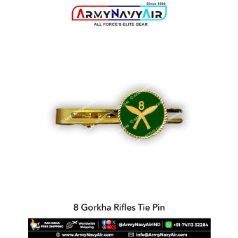 Indian Army 8 Gorkha Rifles Tie Pin : ArmyNavyAir.com