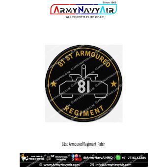 81st Armoured Regiment Patch