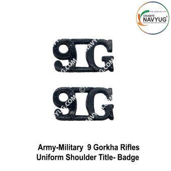 9 Gorkha Rifles Shoulder Title Badge : ArmyNavyAir.com