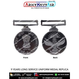 9 Years Long Service Uniform Medal Replica ( Full Size ) - ArmyNavyAir.com