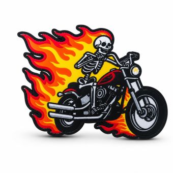 FLAME RIDER SKELETON PATCH