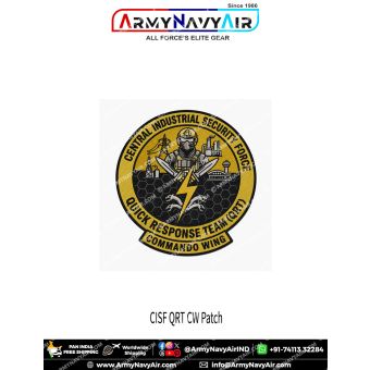 CISF Quick Response Team (QRT) Commando Wing Patch