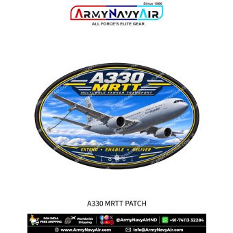Airbus A330 MRTT Multi Role Tanker Transport Aircraft Patch for Aviation Enthusiasts and Collectors