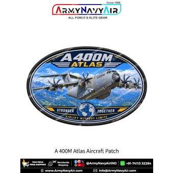 A400M Atlas Military Transport Aircraft Patch for Aviation Enthusiasts and Collectors