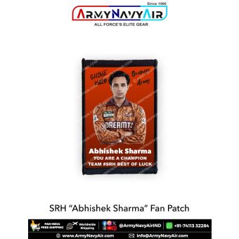SRH Abhishek Sharma Fan Patch - Must Have For True Fans! : ArmyNavyAir.com