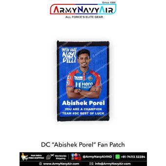 DC Abhishek Porel Fan Patch - Must Have For True Fans! : ArmyNavyAir.com