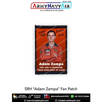 SRH Adam Zampa Fan Patch - Must Have For True Fans! : ArmyNavyAir.com