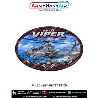 AH-1Z Viper Attack Helicopter Patch for Aviation Enthusiasts and Collectors