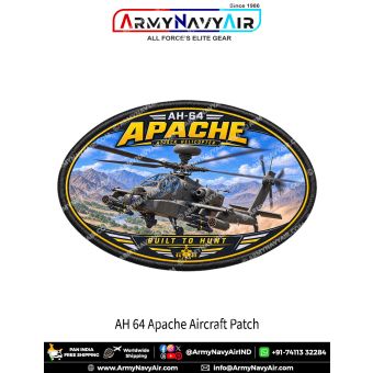 AH-64 Apache Attack Helicopter Patch for Aviation Enthusiasts and Collectors