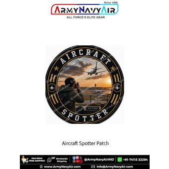 Aircraft Spotter Aviation Enthusiast Round Patch