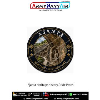 Ajanta Caves Heritage History Art Patch
