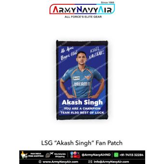 LSG Akash Singh Fan Patch - Must Have For True Fans! : ArmyNavyAir.com