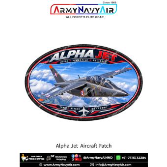Alpha Jet Advanced Jet Trainer Aircraft Patch