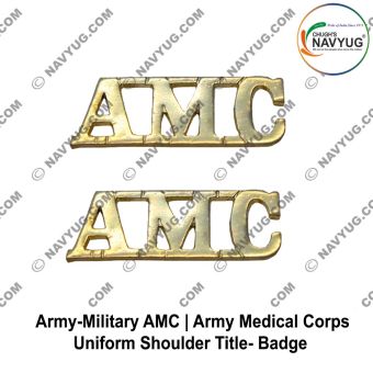 AMC Army Medical Corps Shoulder Title Badge : ArmyNavyAir.com