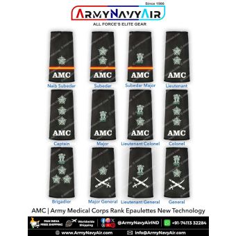 Indian Army AMC Rank Epaulettes : ArmyNavyAir.com