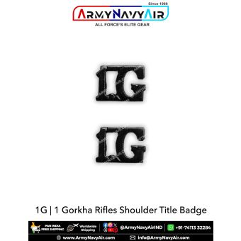 1 Gorkha Rifles Shoulder Title Badge : ArmyNavyAir.com