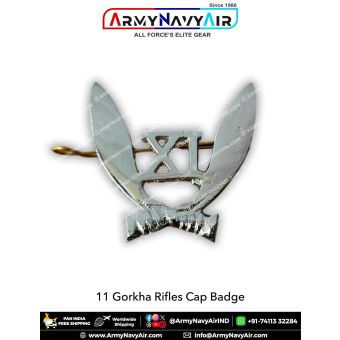 11 Gorkha Rifles Cap Badge : ArmyNavyAir.com