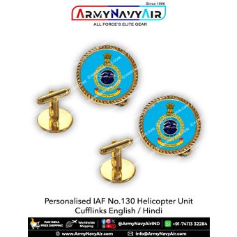 Indian Air Force No 130 Helicopter Flight IAF Cufflinks : ArmyNavyAir.com