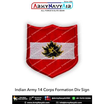 Indian Army 14 Corps Formation Div sign : ArmyNavyAir.com
