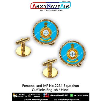 Indian Air Force No 2231 Squadron IAF Cufflinks : ArmyNavyAir.com