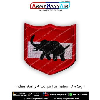 Indian Army 4 Corps formation Div sign : ArmyNavyAir.com
