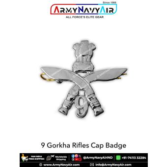 9 Gorkha Rifles Cap Badge : ArmyNavyAir.com