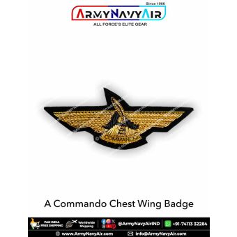 "A" Commando Chest Wing Badge : ArmyNavyAir.com