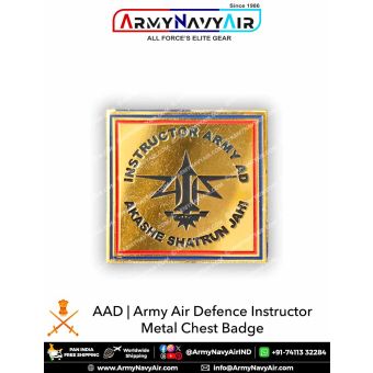 AAD I Army Air Defence Instructor Metal Chest badge : ArmyNavyAir.Com