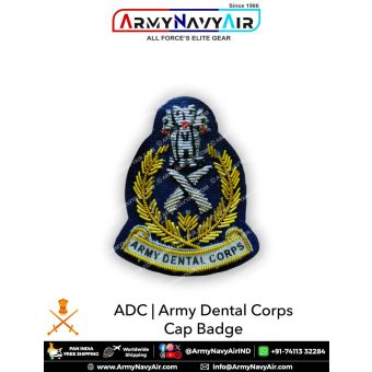 ADC | Army Dental Corps Cap Badge : ArmyNavyAir.com