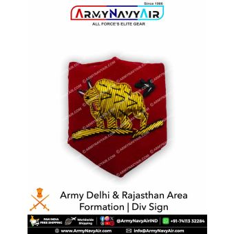 Army Delhi & Rajasthan Area Formation|Div Sign : ArmyNavyAir
