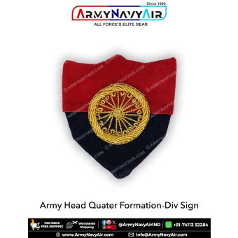 Indian Army Head Quarter Formation-Div Sign : ArmyNavyAir.Com