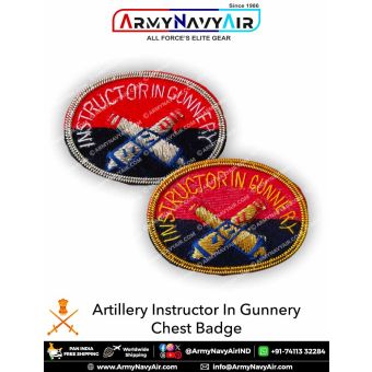 Artillery Instructor In Gunnery Chest Badge : ArmyNavyAir.com