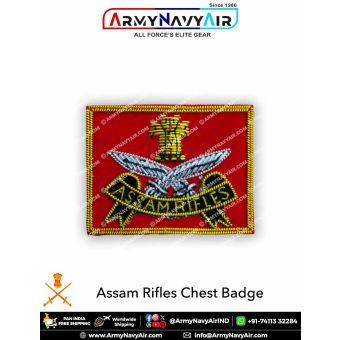 Assam Rifles Chest Badge : ArmyNavyAir.com