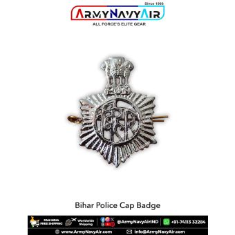 Bihar Police Cap Badge : ArmyNavyAir.com