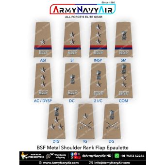 BSF Rank Epaulette : ArmyNavyAir.com