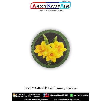 BSG Daffodil Proficiency Badge - Combo of 2 Patches