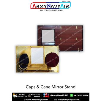 Personalised caps & cane mirror stand : ArmyNavyAir.com
