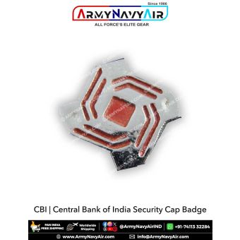 CBI | Central Bank Of India Security Cap Badge : ArmyNavyAir.Com