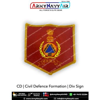 CD | Civil Defence Formation-Div Sign - ArmyNavyAir.com