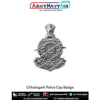 Chhatisgarh Police Cap Badge : ArmyNavyAir.com