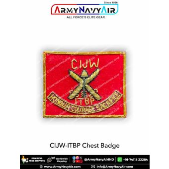 CIJW-ITBP Chest Badge : ArmyNavyAir.com