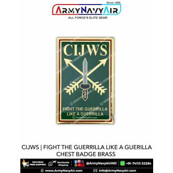 CIJWS "Brass" Chest Badge : ArmyNavyAir.com