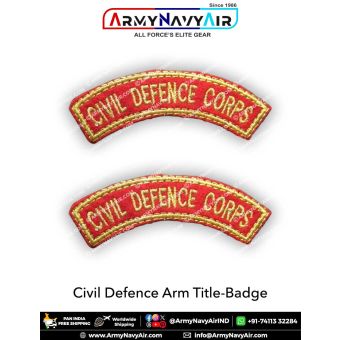 Civil Defence Corps Arm Badge : ArmyNavyAir.com